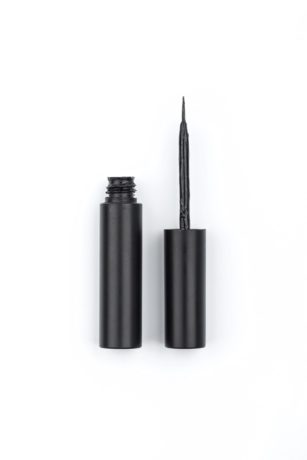 Physical brush-on lash glue container and precision brush